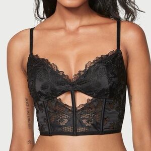 Victoria’s Secret Ziggy Glam Embroidery Unlined Floral Corset Top